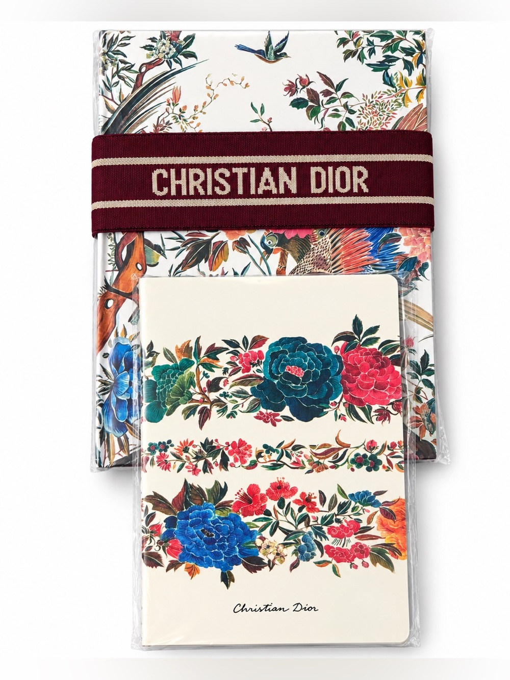 NWT Christian Dior Floral Journal Notebook Set